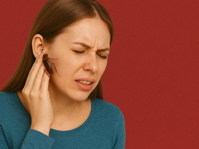 Le dolía el oído… y era una cucaracha