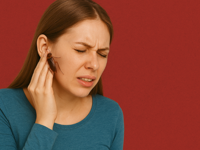 Le dolía el oído… y era una cucaracha